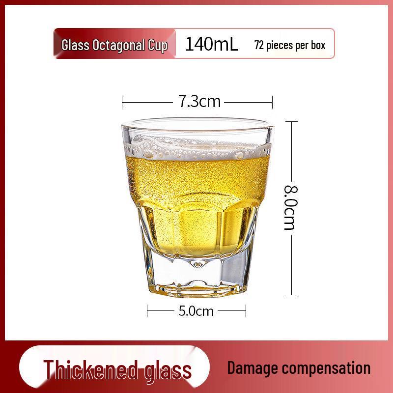 ZISIZ Tempered Glass Beer Mug