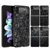 Forged Carbon Pattern Phone Case For Samsung Galaxy Z Flip 7 6 5 4 3 5G Cover ZFlip7 ZFlip6 ZFlip4 ZFlip5 ZFlip3 Coque Fundas Ga
