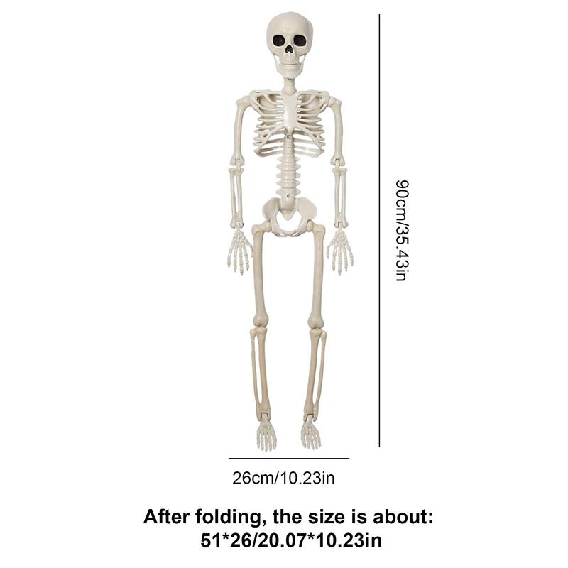 Skeletons Halloween Decorations Posable Skeleton Movable Joint Full Body Realistic Skeleton Spooky Human Bones Halloween
