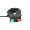 LMoDri 12V Horn HeadLight Switch Black On-Off Button Handlebar Switch Assembly For