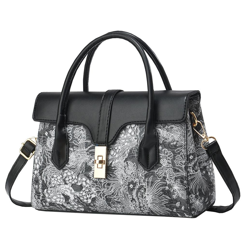 Contemporary Medium Square Handbag For Moms Available In Black Blue Gray Pink And Yellow Options Color