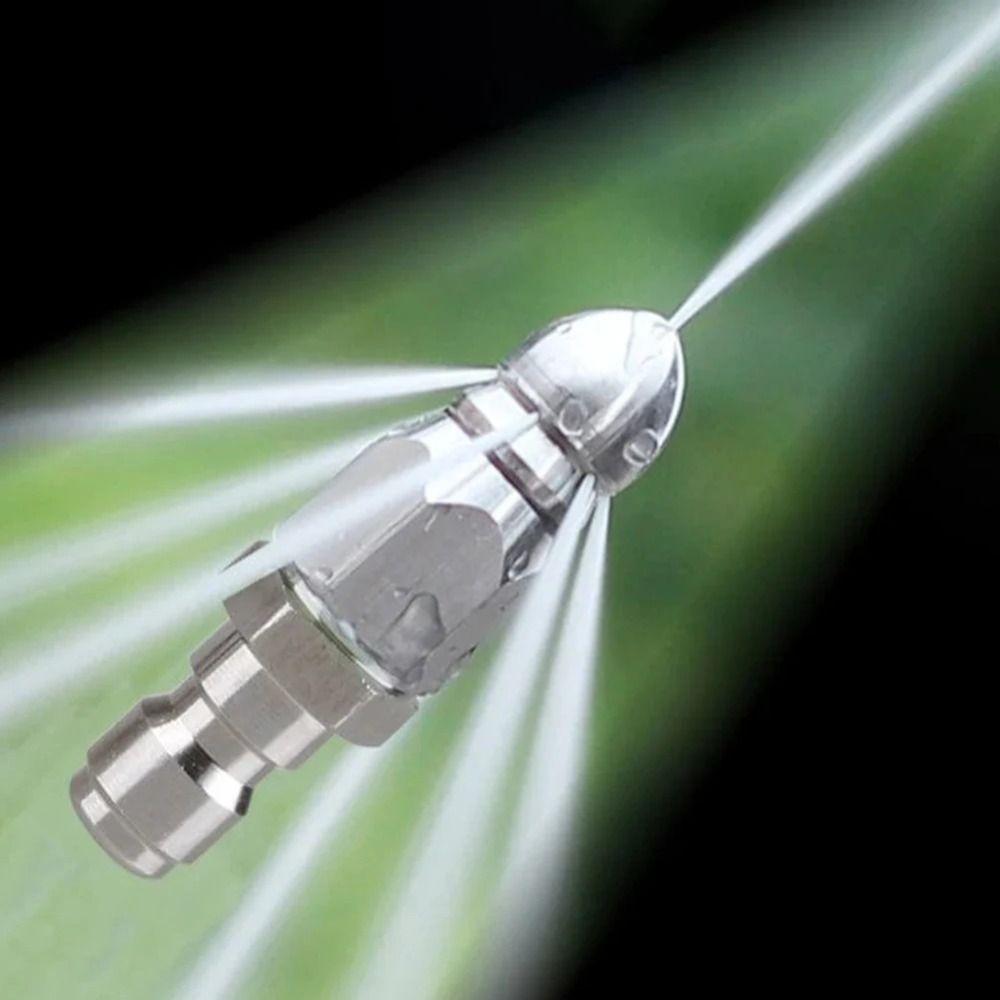 Stainless Steel Sewer Jetter Hose Nozzle Water Rat Head Rotating Nozzle High-pressure Nozzle Home