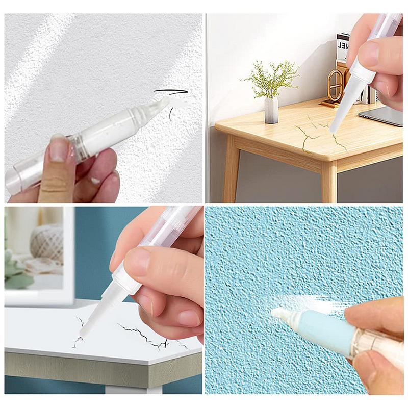 Touch-Up Paint Pen Universal Wall Furniture Surface Scratch Repair Brush With Injector Household Repair Paint Pen For Floors