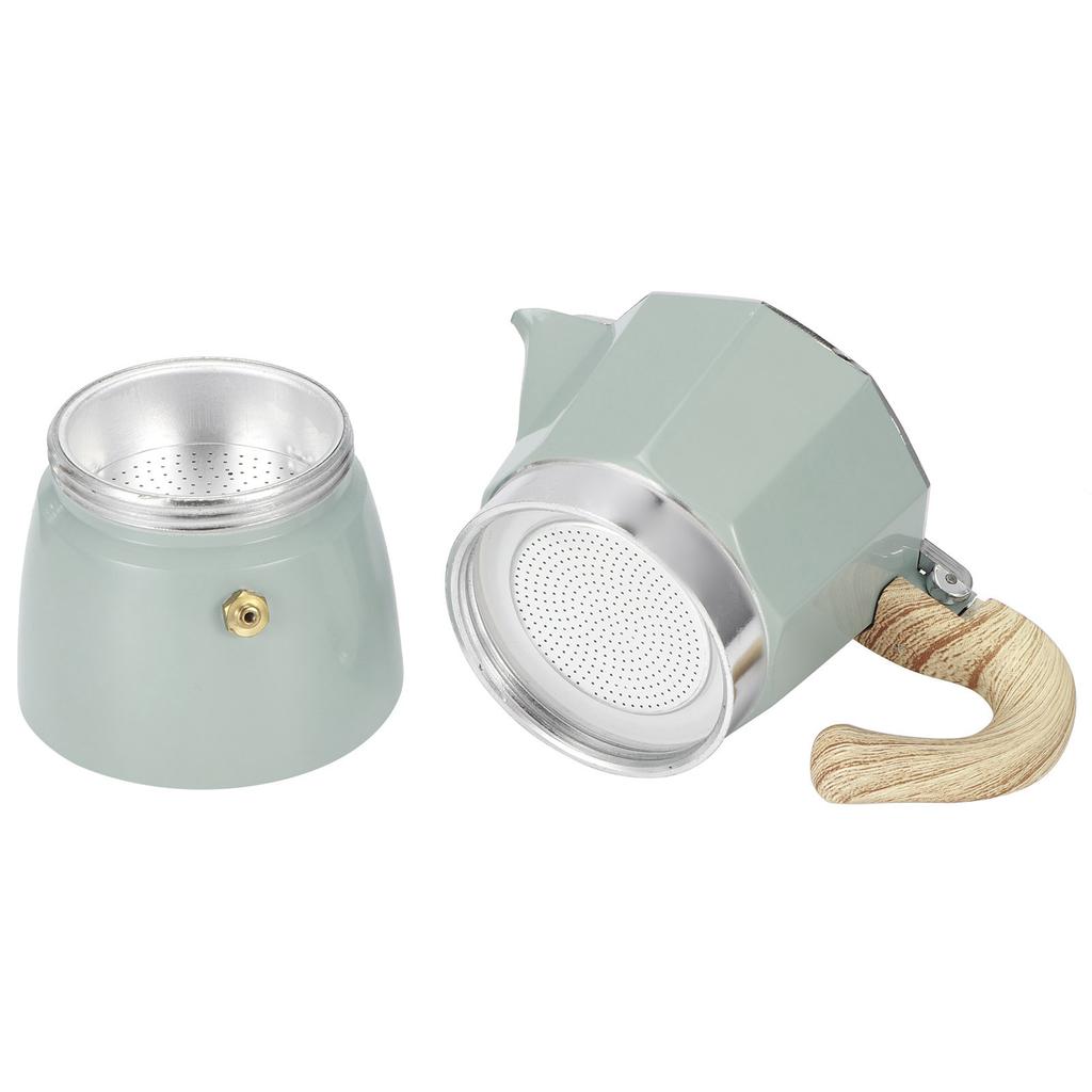 Stovetop Coffee Maker Aluminium Octagonal Coffee Pot Kettle Moka Pot for Home Kitchen Supplies300ML