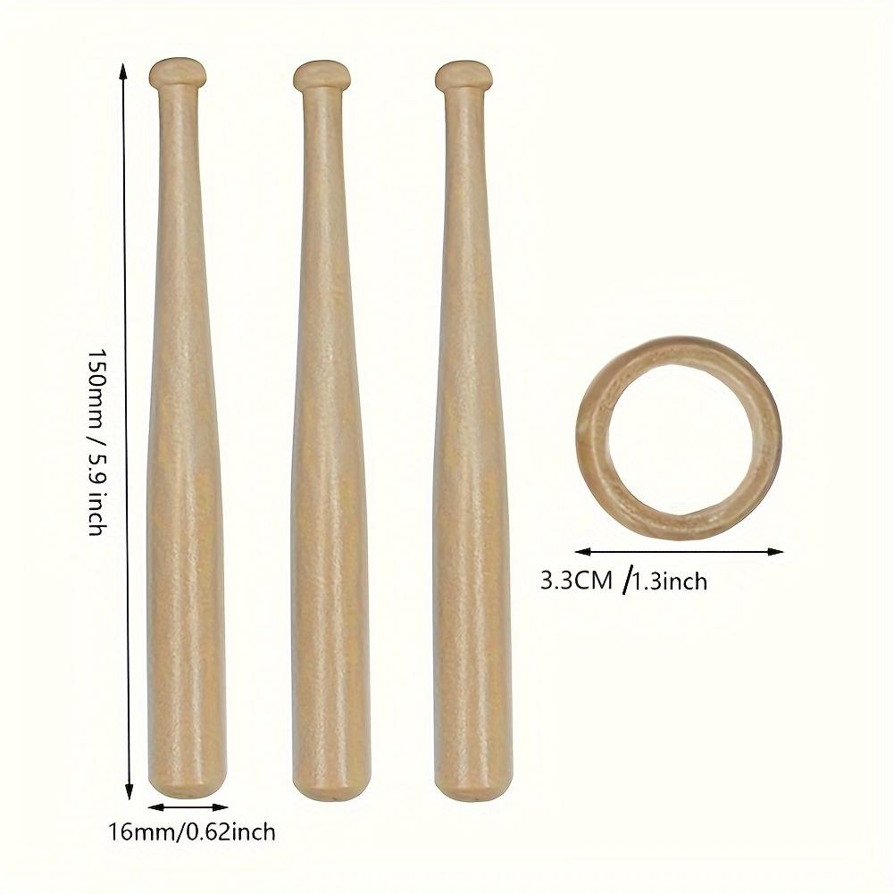 Mini Baseball Bat Bracket Baseball Holder Baseball Golf Tennis Ball Display Stand Souvenir Ball Wood Support Holder Ball Display