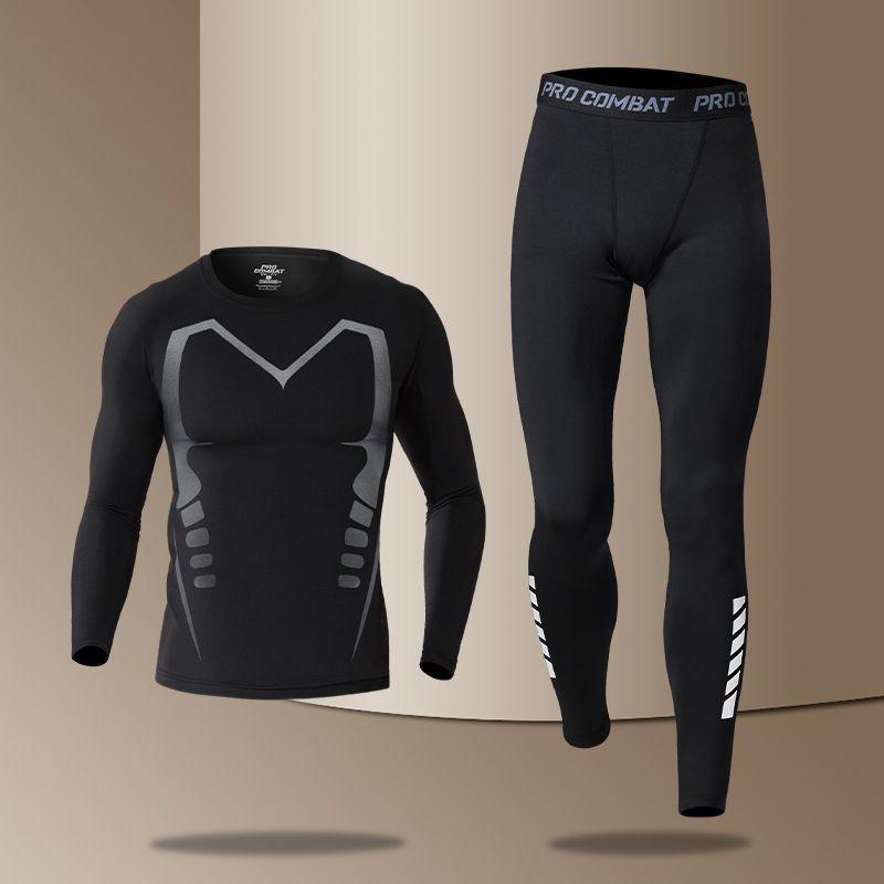 Men's Winter High-Stretch Training Pants - Warm, Quick-Drying Yoga & Running Tights for Autumn/Winter