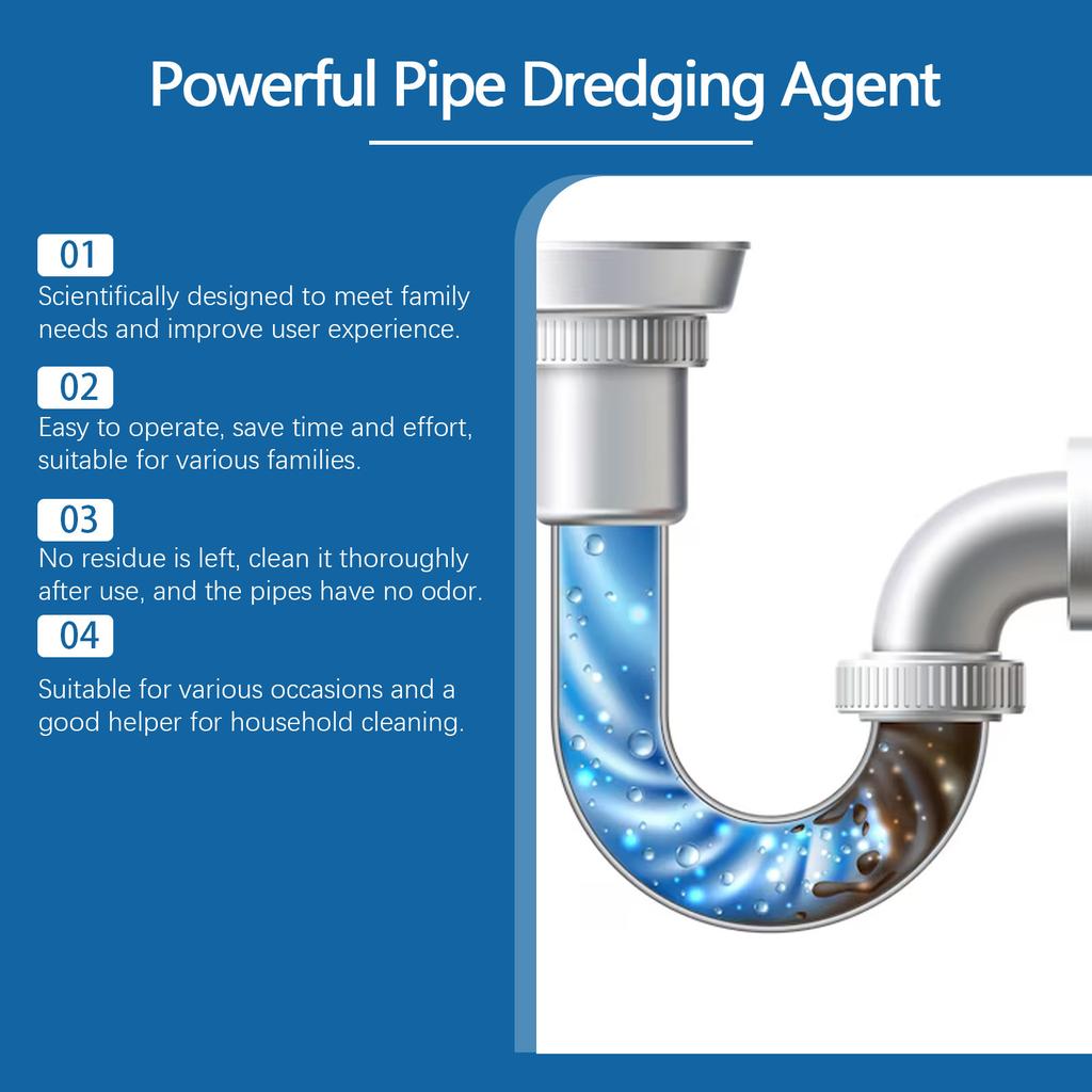 JAKEHOE Pipe Unclogger Clean & Decontaminate Clogged Pipes Unclog Kitchen Toilet Drain Freshener