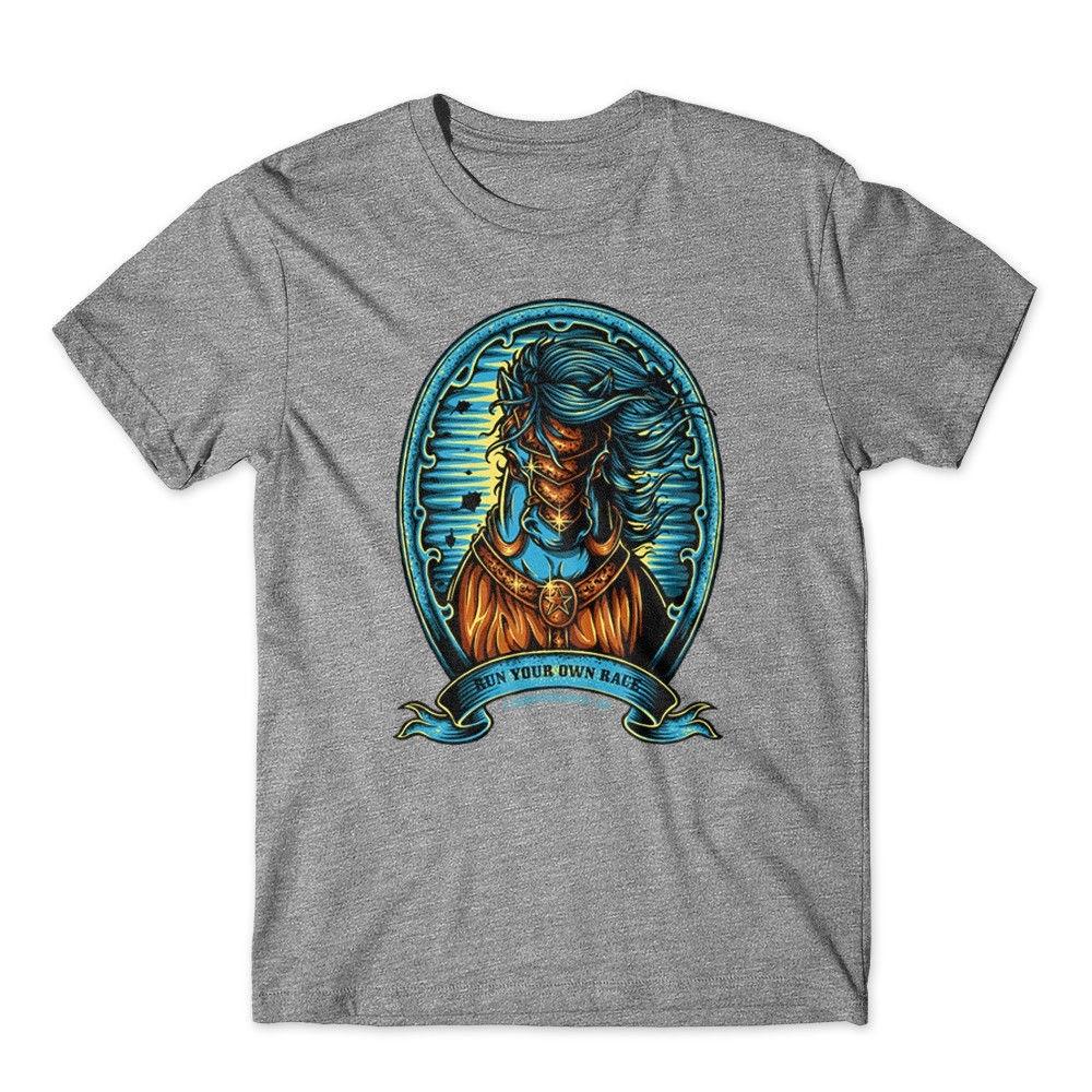 

Run Your Own Race T-Shirt. 100% Cotton Premium Graphic Tee New 3XL