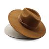 British Wide-Brimmed Top Hat Season Men'S And Women'S Jazz Hats, Big-Brimmed Suede Hats, Woolen Gentlemen'S Big Felt Hats.