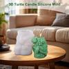 3D Candle Silicone Mold Succulent Turtle Diffuser Stone Ornament Resin Animal Moulds Cake Clay Making Crafts Accessories