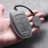 Hyundai Tucson 2023-24 L Key Case: Lambskin Leather Protective Shell for Men & Women, Full Wrap.