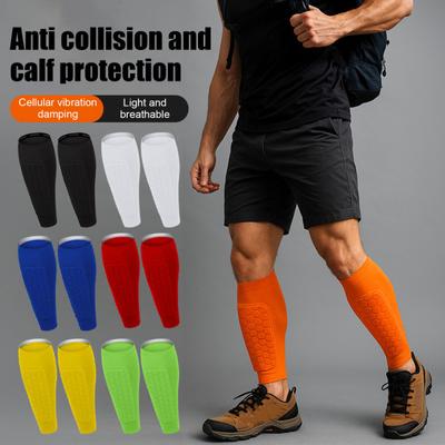 1 Pair Soccer Shin Guards Sports Shin Guards with Honeycomb Anti-Collision Pads Calf