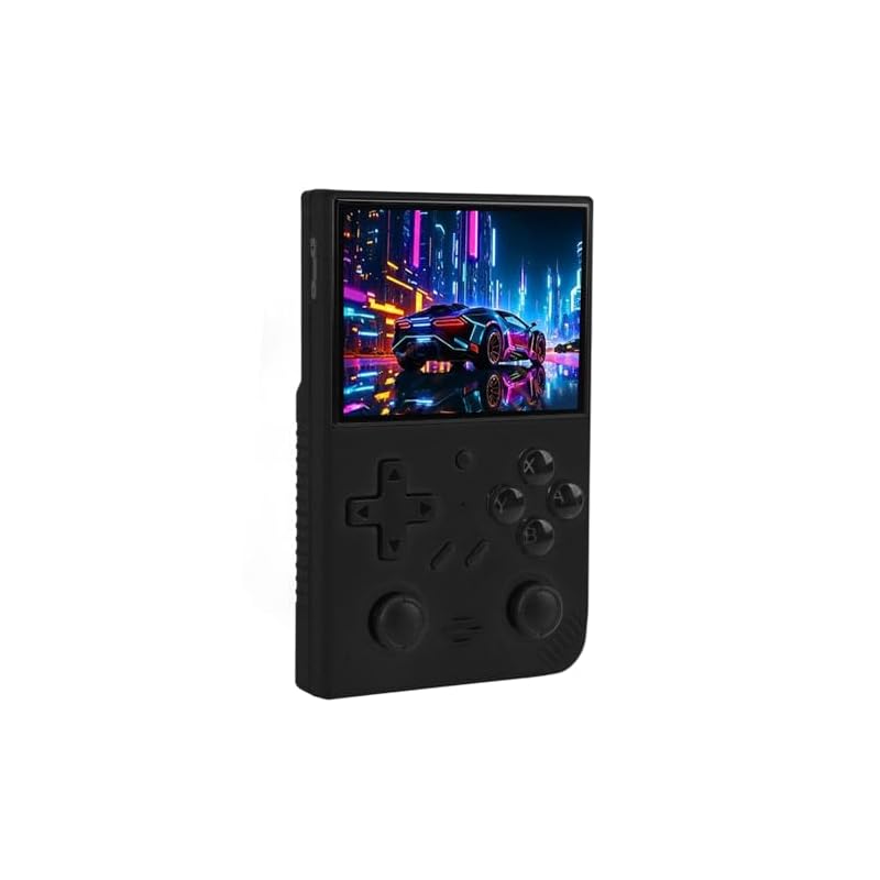 Semme 3.5-inch IPS LCD, powerful .5GHz quad-processor, handheld console with 20 game emulator support for travel and home gaming (64G)