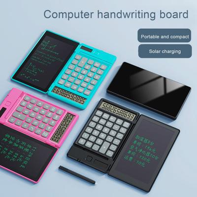 Multifunkční kalkulačka s mazatelnou psací deskou Napájení z baterie 10místný LCD displej Přenosná studentská stolní kalkulačka Kancelářské školní potřeby