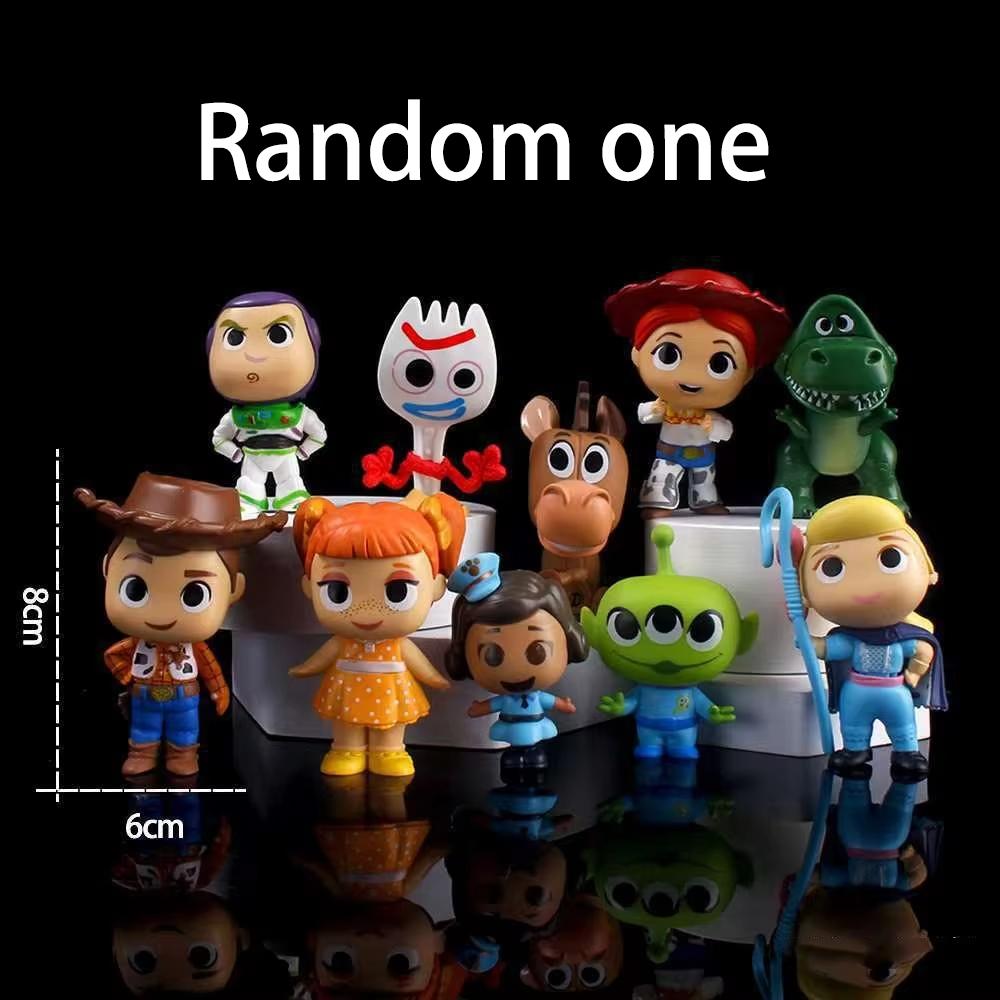 

Случайная 1 шт. Аниме История игрушек Фигурка Базз Лайтер Вуди Джесси Инопланетянин Кавайная Кукла ПВХ Коллекционная Модель Игрушки Детский Рождественский Подарок