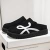 Mode Herren Lässig Dicke Sohle Schwarz Outdoor Slipper Halbschuhe Bequeme Gummisohle Freizeit Schuhe lässige Business-Schuhe