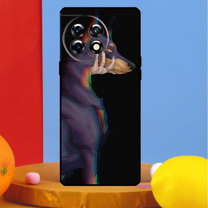 Dackel Dobermann Hund Hülle Für OnePlus 12 11 13 13R 12R 10 Pro 8T 10T OnePlus Nord 4 CE 2 3 Lite N10 N20 N30 Hülle
