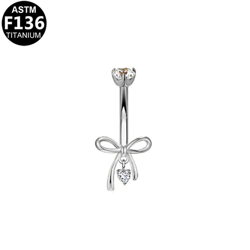 Gaibei G23 Роскошный Пирсинг Пупка с Подвеской-Бантом