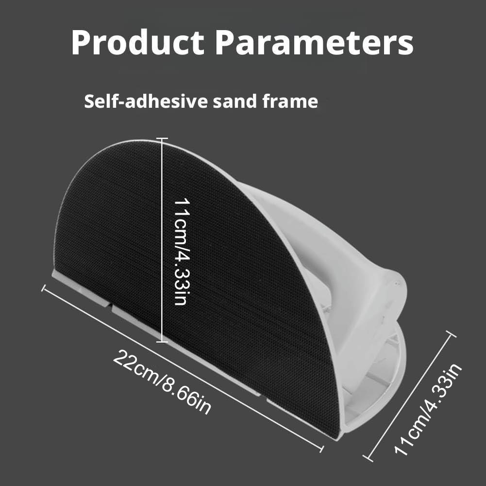 Multifunctional Sandpaper Rack Self-Adhesive Angle Sanding Tool with 10 Sandpaper Internal Corner Sandpaper Grinding Tool