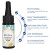Transparent UV Resin Glue Crystal Clear UV Crystal Resin UV Jewelry Resin  Jewelry Making