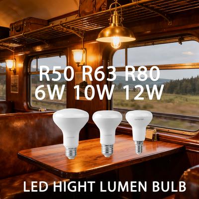 1-10PCS R50 R63 R80 E14 E27 R Bulb Bathroom Light 6W 10W 12W 3000K 4000K 6000K Hight Lumen Natural Light for Bathroom Home