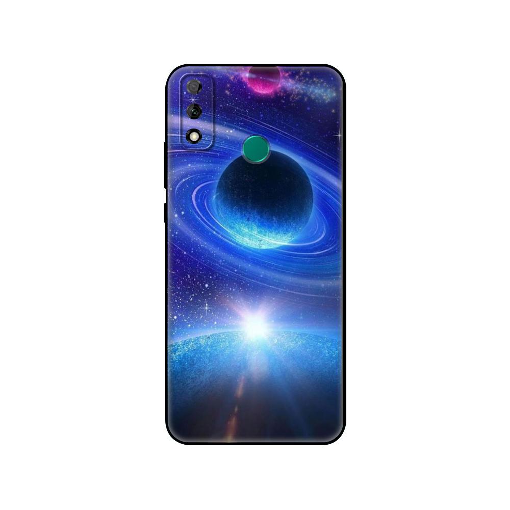 Black Tpu Case For Huawei Y9S Y6S Y8S Y5P Y7P Y8P Case For Huawei Y5 Lite Y6 Cover Sky Space Planet Moon Stars Unique Design