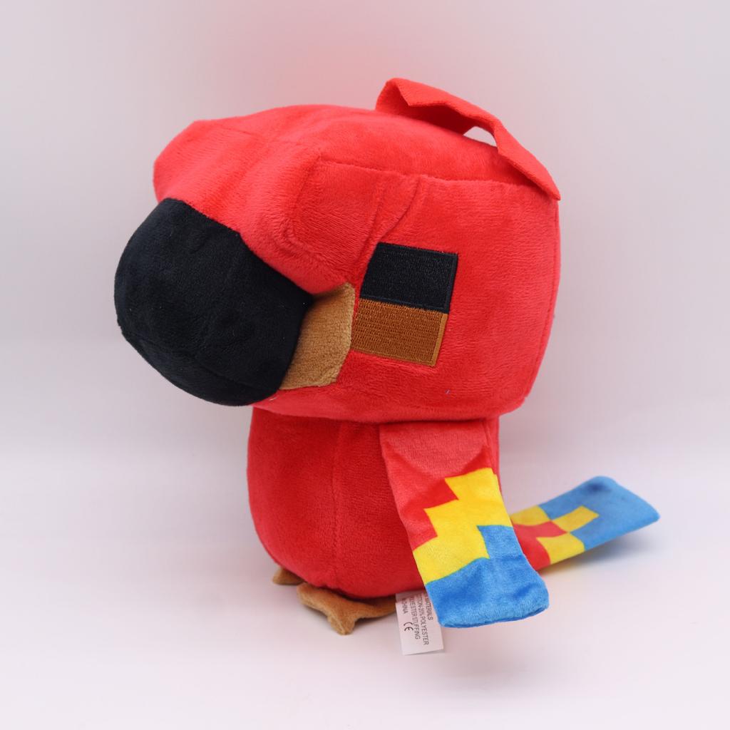 Pixel-Style Plush Toy Set – Block Character Stuffed Animals Mini Collection for Gaming Fans Kids Room Decor