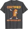 Cool Hotdog Outfit for Adults Hotdog Hot Dog Lover TShirt Foodies Certified Hotdogolist Y2k Art Aesthetic Clothes Novelty Gifts