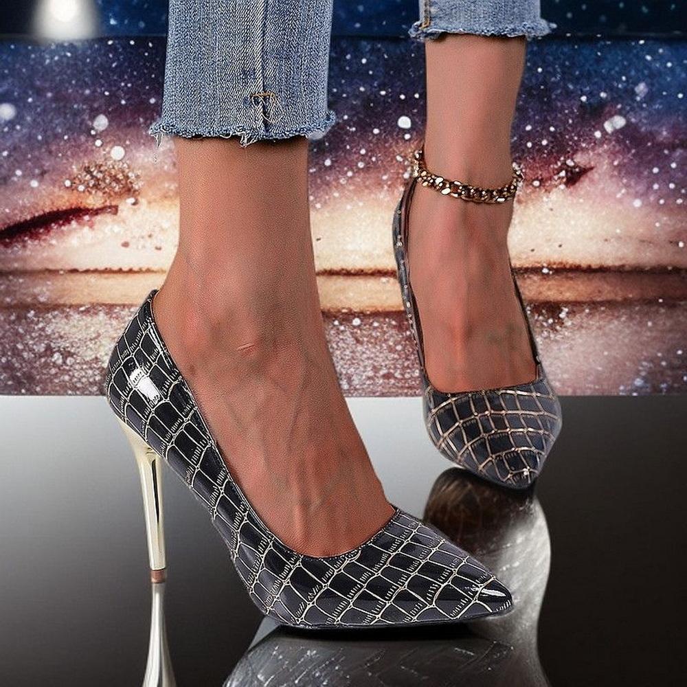 Fashion FHC New Office Lady Working Shoes,Women Pumps,Snake Pattern High Heels,Pointed Toe,Slip On,Black,Red,Beige,Apricot,Dropship