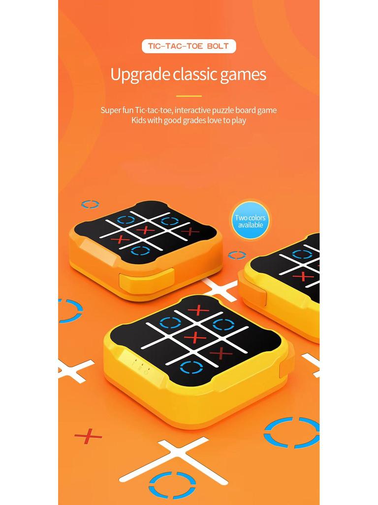4-in-1 Multifunktionale Tic-Tac-Toe Spielkonsole – Pädagogisches Spielzeug für Kinder
