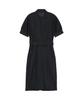 BROOKS BROTHERS Linen Belted Shirt Dress (Black) (Bbdzwm7129Ues)
