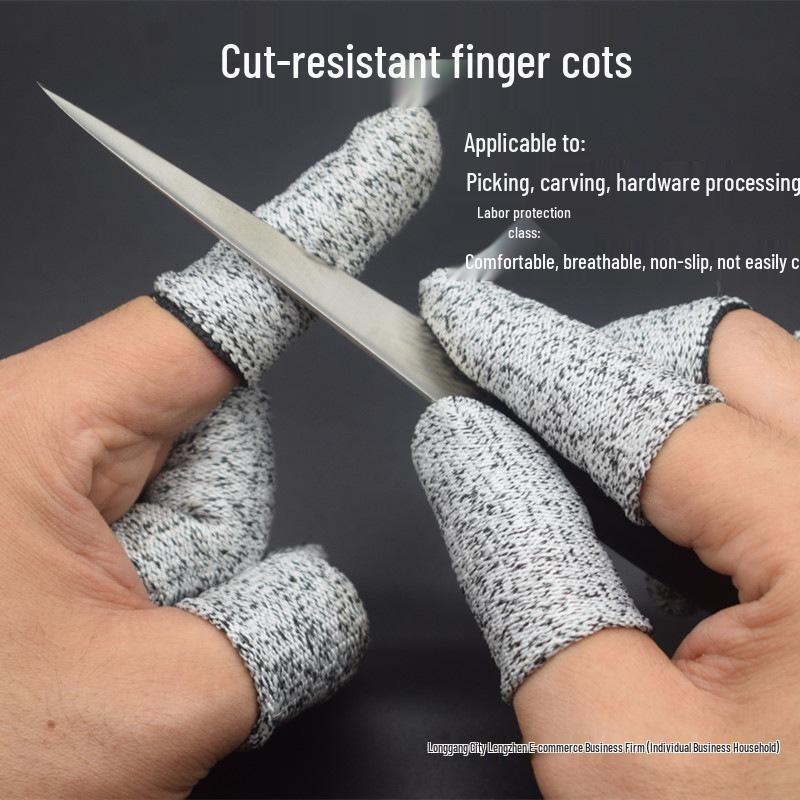 

Anti-Cut Finger Sleeve: Durable Gardening and Hardware Protection 2 pcs