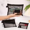 Handbags Transparent Cosmetic Bag With Zipper Mesh Mesh Pouch Toiletry Wash Bags Travel