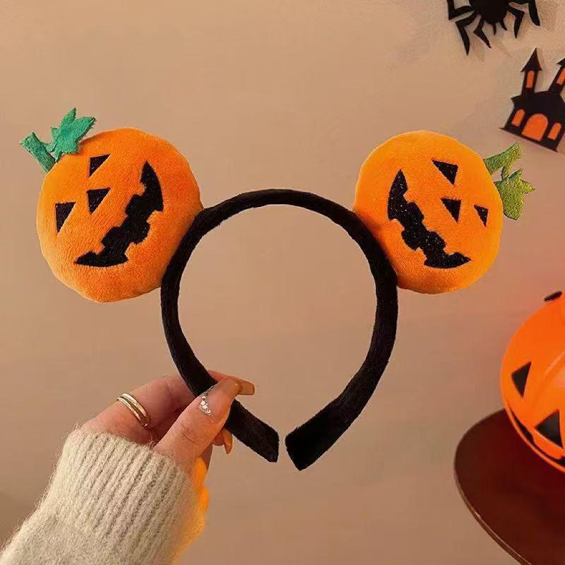 2025 Halloween Pumpkin Goofy Headband: Creative Hair Accessory for Parties and Mischief