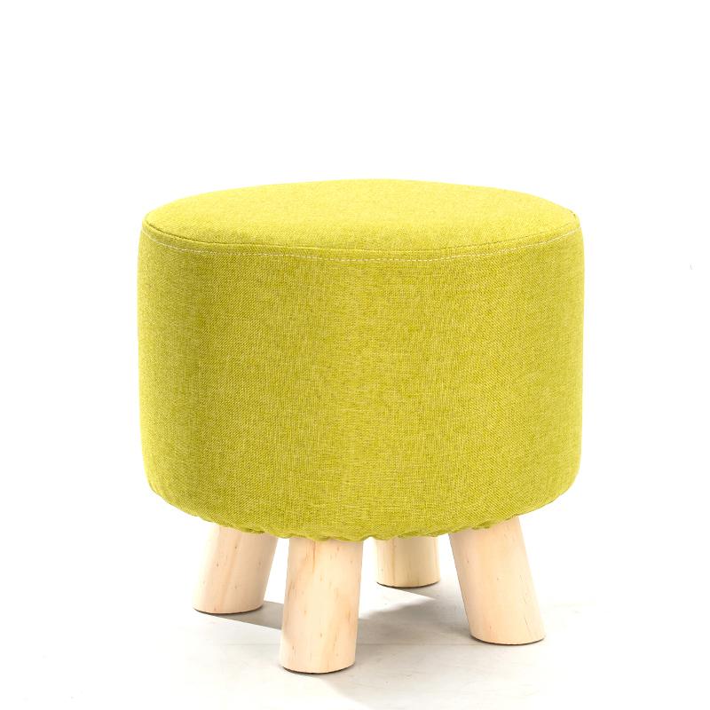 1Pc Elastic Ottoman Cover Solid Color Fabric Stool Covers Square Footrest Covers All-Inclusive Anti Slip Footstool Slipcovers