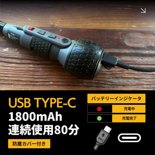 PWT Electric Screwdriver Set, Electric/Manual, Ball Grip, 4-2-1Nm, 280rpm, 1800mAh, 3.6V USB Rechargeable, Compact, Cordless, ESD06