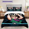 Urban Power Motion Three-piece set (1 * duvet cover + 2 * pillowcase, without core) 2D Flat Christmas birthday gift Duvet cover and pillowcase