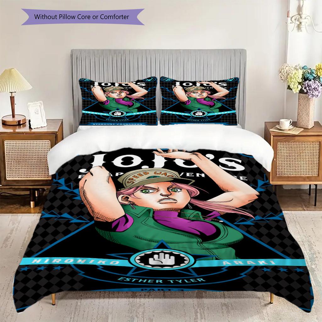Urban Power Motion Three-piece set (1 * duvet cover + 2 * pillowcase, without core) 2D Flat Christmas birthday gift Duvet cover and pillowcase