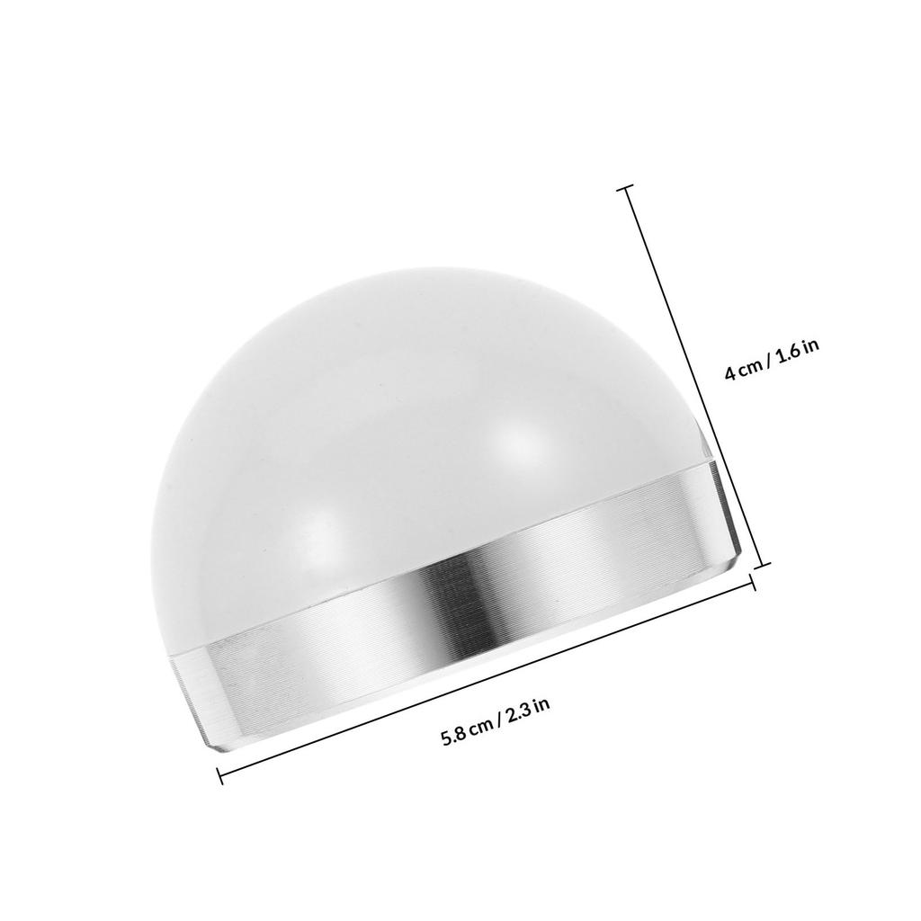 LED Bulb Diffuser Cover Half Circle Design Fog Proof Pc Material Even Soft Light Distribution Lamp Shade Ideal for Home Office