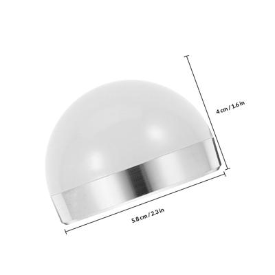 LED Bulb Diffuser Cover Half Circle Design Fog Proof Pc Material Even Soft Light Distribution Lamp Shade Ideal for Home Office