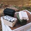 Durable Camping Storage Box Plastic BBQ Utensils Organizer Easy To Carry Mini Storage Box  Barbecue