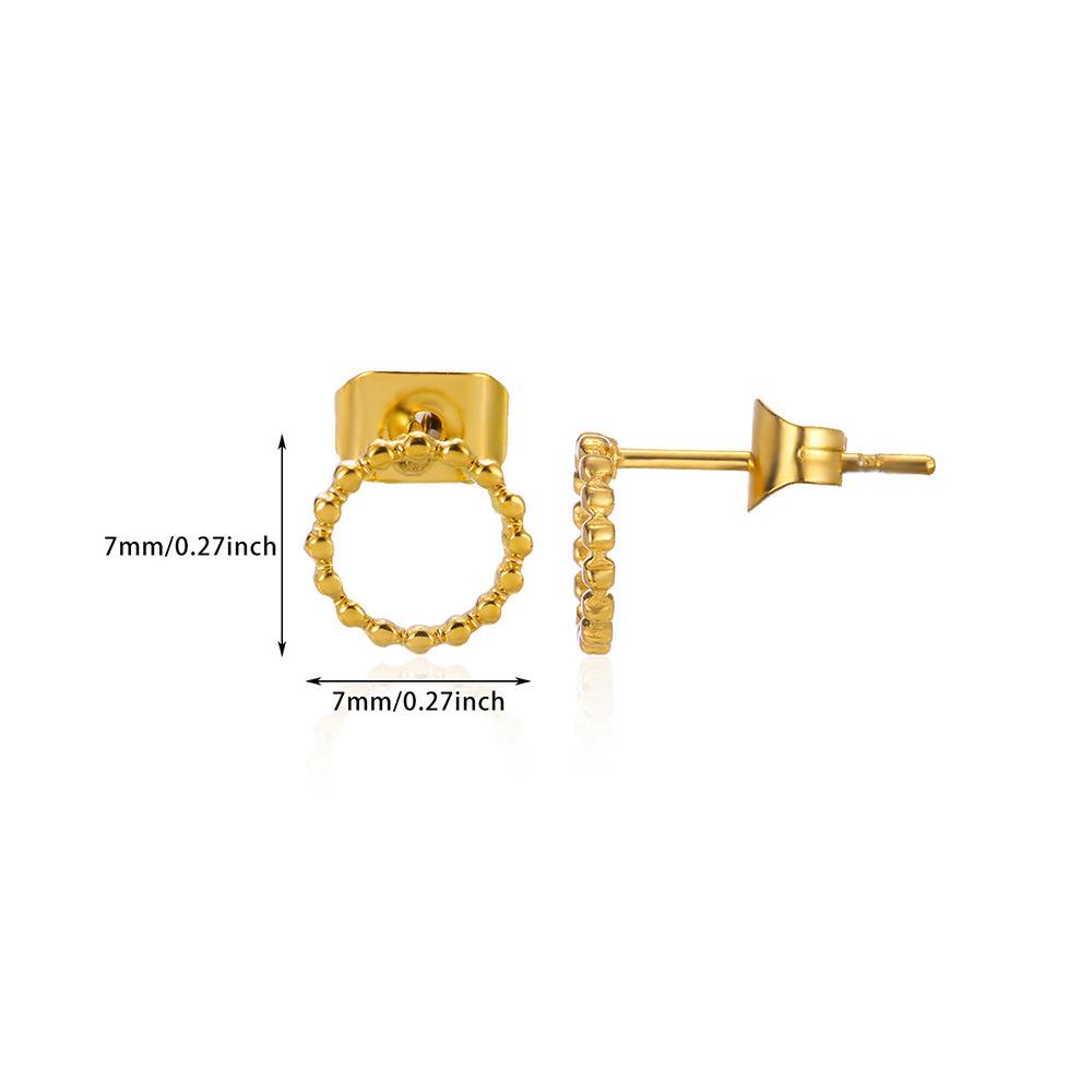 Серьги-пусеты в виде морской звезды и ракушки с дизайном в виде сердца и луны, с позолотой 18 карат Gold