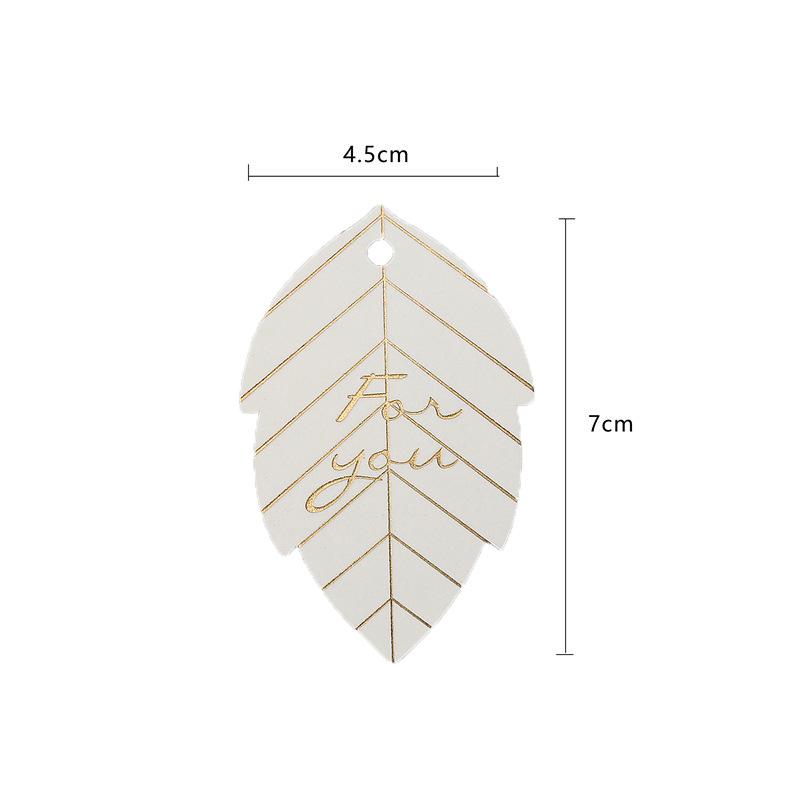 English Hot Stamping Hangtag: 'My Family Has a Happy Gift' Souvenir Decoration Card