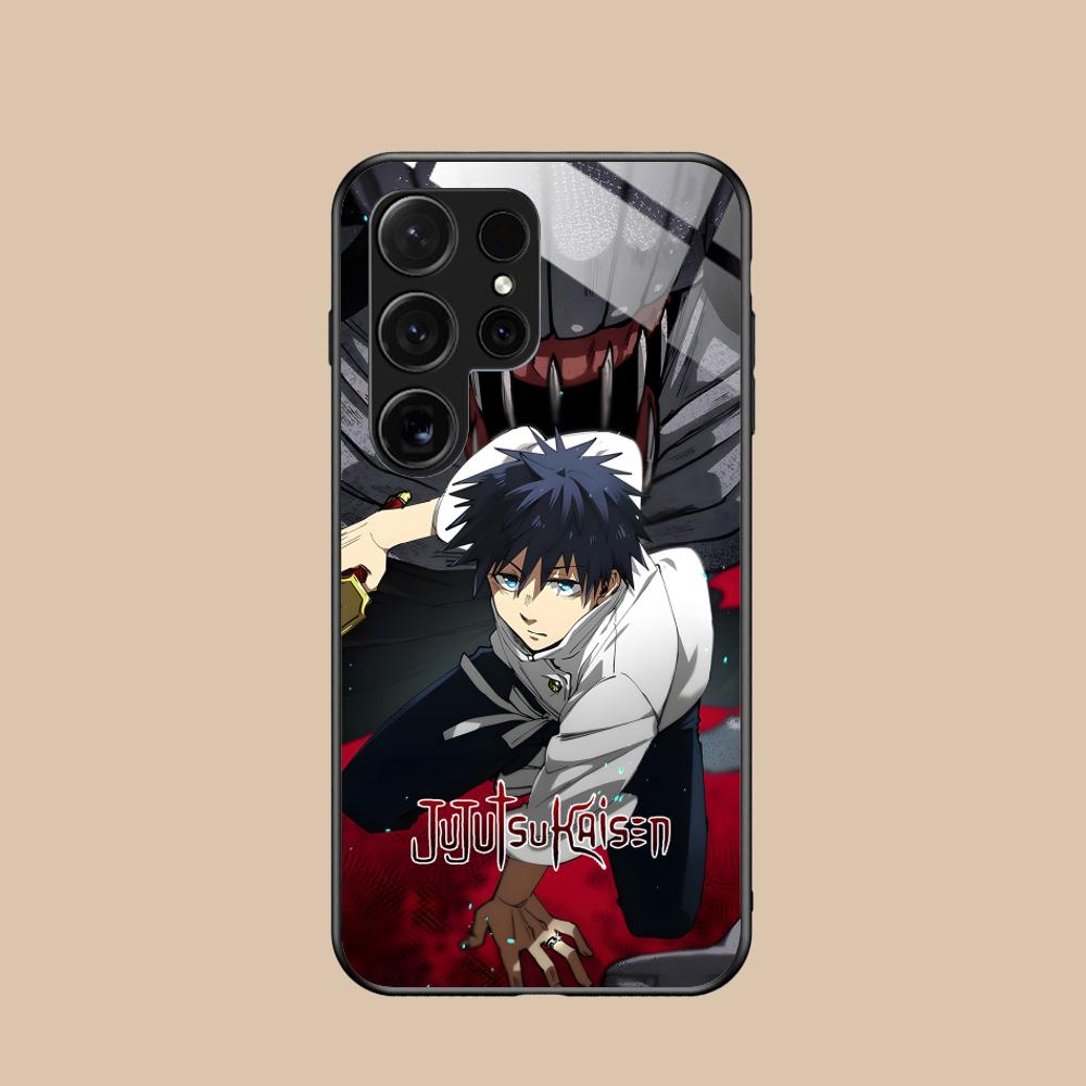 Jujutsu Kaisen Yuta Okkotsu Phone Case for Samsung Galaxy A56 55 54 53 52 51 36 35 34 23 16 15 5G Glass Colorful Cover Luxury