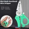 Multifunctional Lightweight Wire Stripper 3.5’’ Mini Wire Stripper With Functions Of Stripping, Winding, Cutting For Electrician