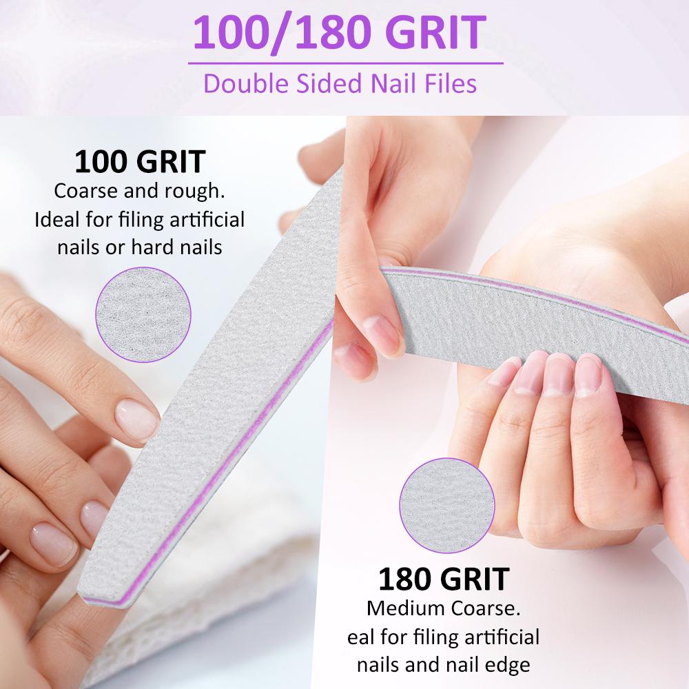 5/10 sztuk profesjonalny pilnik do paznokci papier ścierny gruby Manicure pilnik do paznokci do lakieru żelowego narzędzie do zdobienia paznokci akcesoria