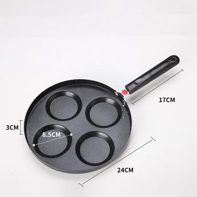 4/7 Cups Pancakes Frying Pans Breakfast Egg Pan Durable Non-stick Pan Holes Cooking Egg Ham Pans Pancak Maker Pan Cookware
