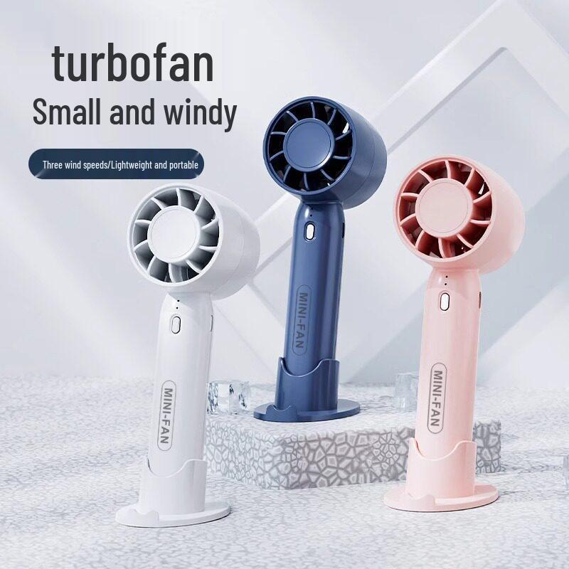 Rechargeable USB Mini Desktop Fan for Dorms - Strong Wind Power