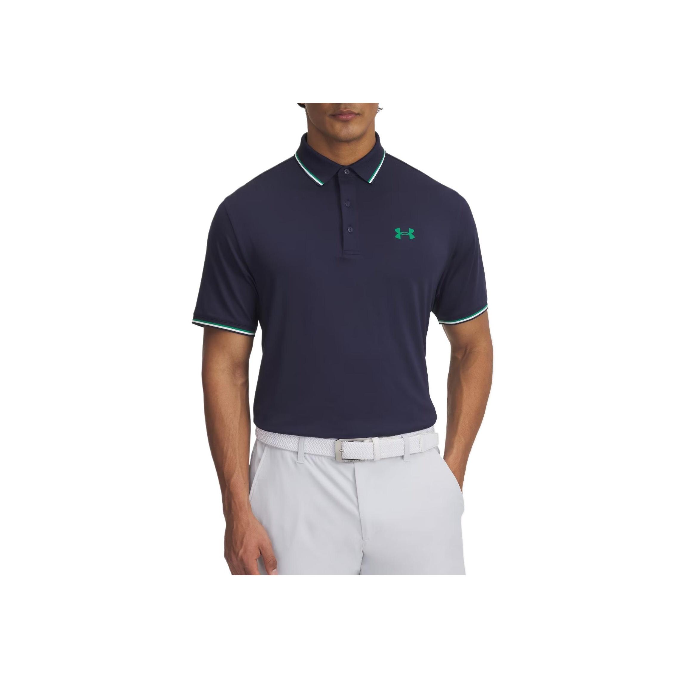 

Under Armour Drive Comfortable Soft Stylish Versatile Short Sleeve Polo Shirt Men tops Dark-Blue 6001825-410 3XL