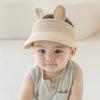 Bear Ears Kids Empty Top Hat UV Protection Straw Cap Lightweight Baby Sun Hat  Boys & Girls
